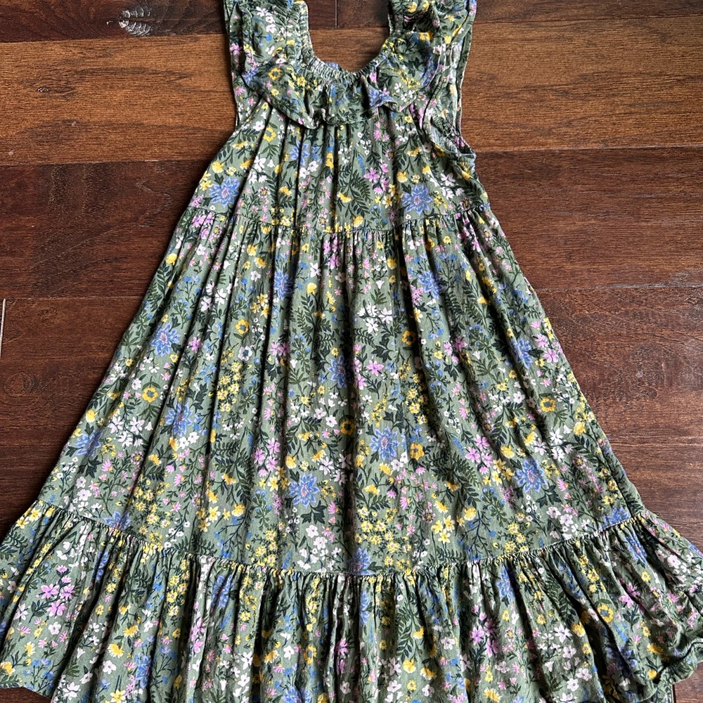 Old Navy Green Flowered Sundress